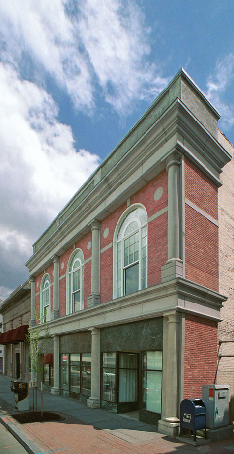 James Balazs Construction: exterior façade, president's office