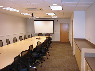 James Balazs Construction: complete construction for a trading communications firm - conference room - IPC Systems